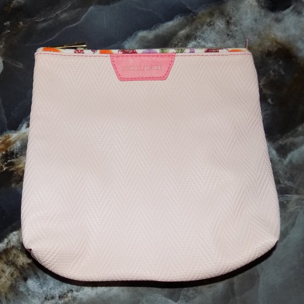 Estee Lauder Pale Pink Makeup Bag Design By Amba Locke NWOT